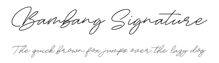 Bambang Signature by DM Letter Studio - Dimas Prasetyo — Script Handwritten Font