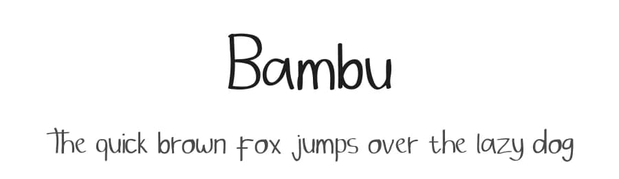 Bambu by Jefri Design — Script Handwritten Font