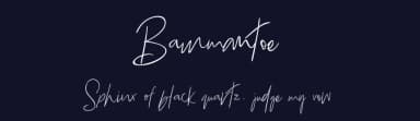 Bammantoe by Thirtypath — Script Handwritten Font — thumbnail 2