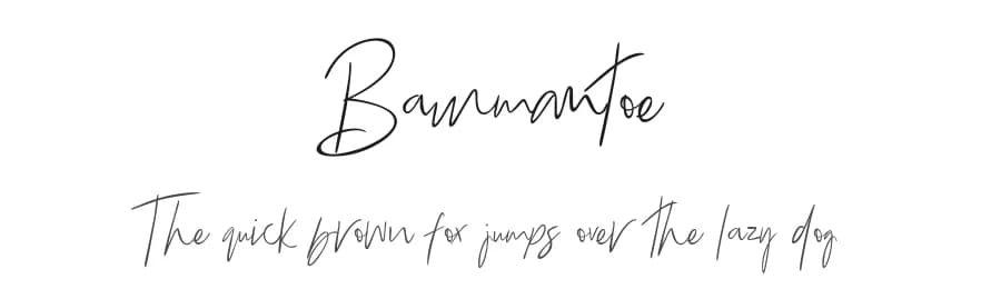 Bammantoe by Thirtypath — Script Handwritten Font