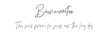 Bammantoe by Thirtypath — Script Handwritten Font — thumbnail 1
