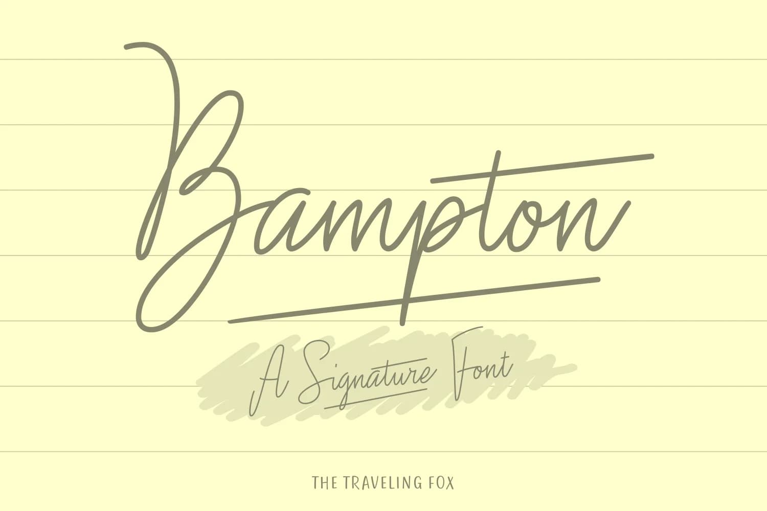 Bampton Font by The Traveling Fox — Script Handwritten Font