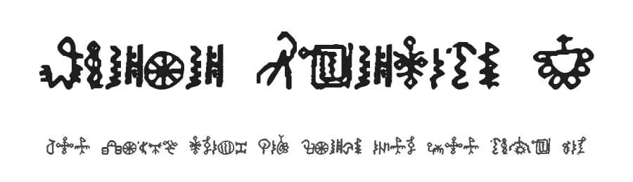 Bamum Symbols 1 by ~Sorcerer~ — Dingbats Font