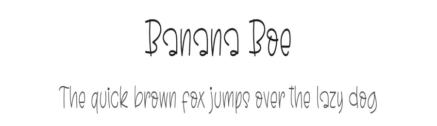 Banana Boe by Creative Zone — Script Handwritten Font