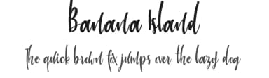 Banana Island by Id: #6888964 — Script Handwritten Font — thumbnail 1