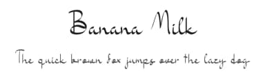Banana Milk by Morning Time Studio — Script Handwritten Font — thumbnail 1
