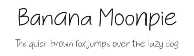 Banana Moonpie by Letterhanna Type Foundry — Script Handwritten Font — thumbnail 1
