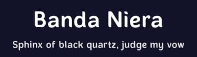 Banda Niera by Arterfak Project — Sans Serif Font — thumbnail 2