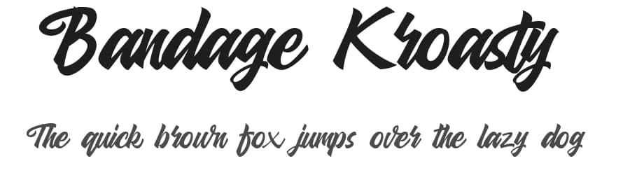 Bandage Kroasty by Creatype Studio — Script Handwritten Font