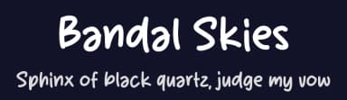 Bandal Skies by MJType — Script Handwritten Font — thumbnail 2