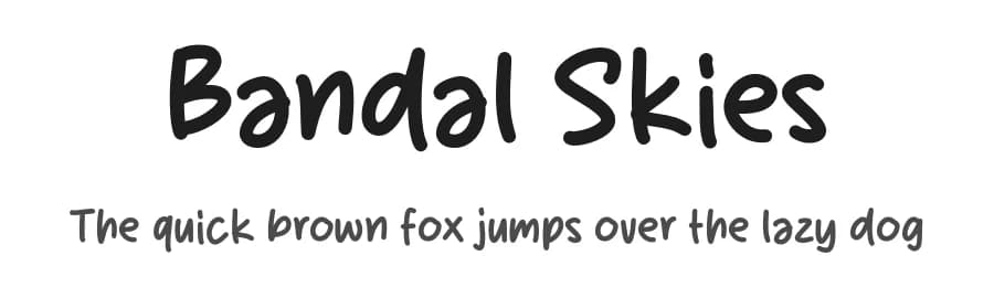 Bandal Skies by MJType — Script Handwritten Font