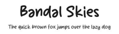 Bandal Skies by MJType — Script Handwritten Font — thumbnail 1