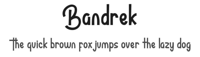 Bandrek by Noah Type — Script Handwritten Font