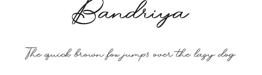 Bandriya by RGB Studio — Script Handwritten Font