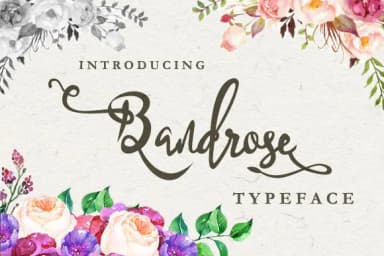 Bandrose Family Font by leamsign — Script Handwritten Font — thumbnail 1