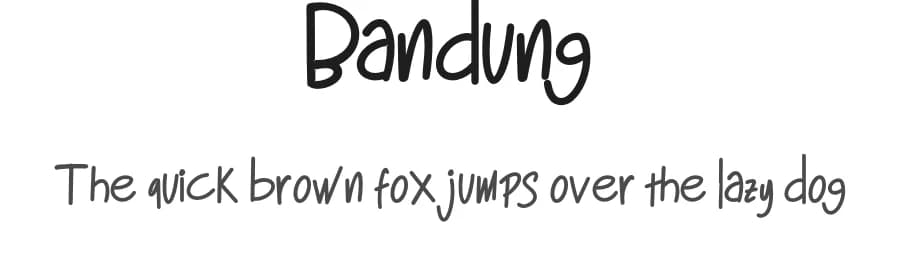 Bandung by Mr Letters — Script Handwritten Font