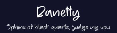 Banetty by Integritype Studio — Script Handwritten Font — thumbnail 2