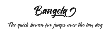 Bangela by Vultype — Script Handwritten Font — thumbnail 1