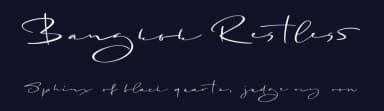 Bangkok Restless by Roland Huse Design — Script Handwritten Font — thumbnail 2