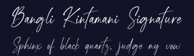 Bangli Kintamani Signature by Blue Studio09 — Script Handwritten Font — thumbnail 2