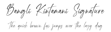 Bangli Kintamani Signature by Blue Studio09 — Script Handwritten Font — thumbnail 1
