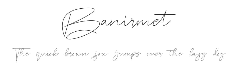 Banirmet by Jadatype — Script Handwritten Font