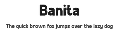 Banita by Gilang Ternadho — Sans Serif Font — thumbnail 1