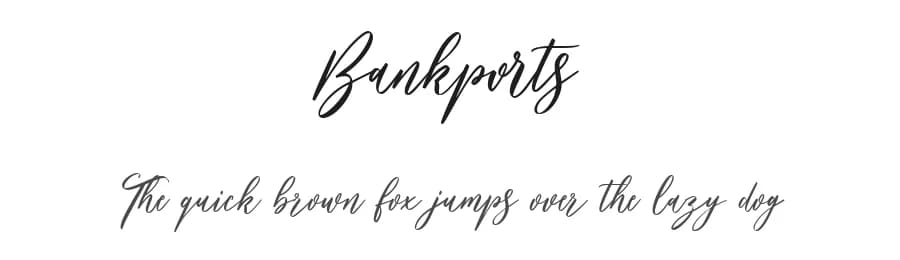 Bankports by Maulana Creative — Script Handwritten Font