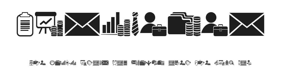 Bankwesen by Vladimir Nikolic — Dingbats Font