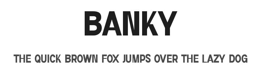 Banky by Perfectype — Sans Serif Font