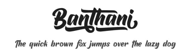 Banthani by Nurf Designs — Script Handwritten Font