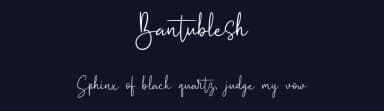 Bantublesh by Forberas Club — Script Handwritten Font — thumbnail 2