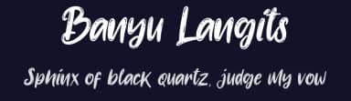 Banyu Langits by StringLabs Creative Studio — Script Handwritten Font — thumbnail 2
