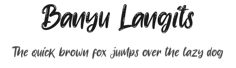 Banyu Langits by StringLabs Creative Studio — Script Handwritten Font