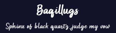 Baqillugs by GoldenGraph Design — Script Handwritten Font — thumbnail 2