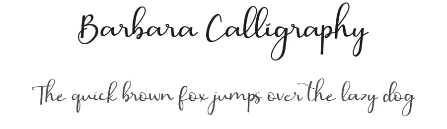 Barbara Calligraphy by AEN Creative Studio — Script Handwritten Font