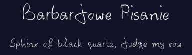 Barbarjowe Pisanie by Barbara Lukasik — Script Handwritten Font — thumbnail 2