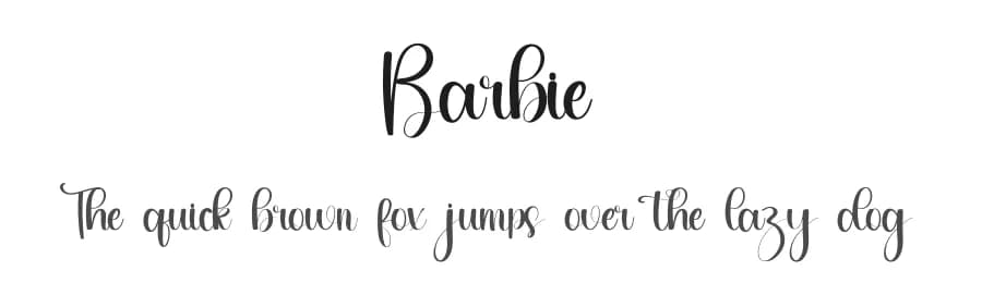 Barbie by PiPi Creative STUDIO — Script Handwritten Font