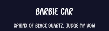 Barbie Car by Andi Moz — Script Handwritten Font — thumbnail 2