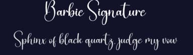 Barbie Signature by Andi Moz — Script Handwritten Font — thumbnail 2