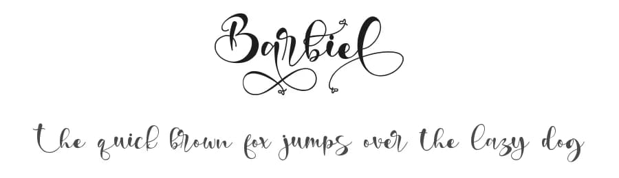 Barbiel by Letterara — Script Handwritten Font