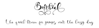 Barbiel by Letterara — Script Handwritten Font — thumbnail 1