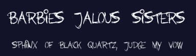 Barbies Jalous Sisters by Vinterstille TypeFaceLab — Script Handwritten Font — thumbnail 2
