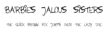 Barbies Jalous Sisters by Vinterstille TypeFaceLab — Script Handwritten Font — thumbnail 1