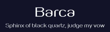 Barca by Luigi Barra — Sans Serif Font — thumbnail 2