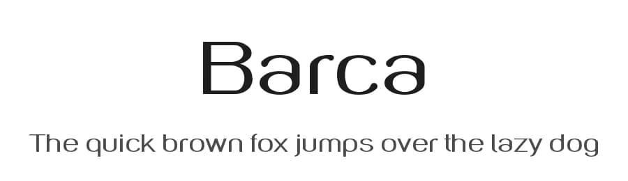 Barca by Luigi Barra — Sans Serif Font