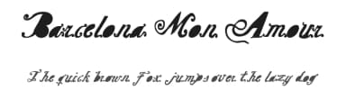 Barcelona Mon Amour by Woodcutter — Script Handwritten Font — thumbnail 1