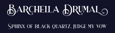 Barchella Drumal by Aluyeah Studio — Sans Serif Font — thumbnail 2