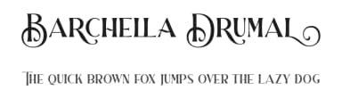 Barchella Drumal by Aluyeah Studio — Sans Serif Font — thumbnail 1