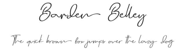 Barden Belley by DDLab — Script Handwritten Font